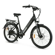 Gobike Soleil Lightweight Electric Bike - 30 Mile Range 48V 500W Motor Electric Ebike for Adults, Shimano 7-Speed Gear Motorized Bicycles, Max Speed 22Mph (Black)