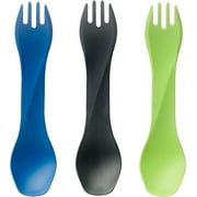 Gobites Mini 3-Pack - Travel & Camping Utensils - Portable & Compact Dining Ware - Food-Safe Material - Blue/Gray/Green, Mini 3-Pack