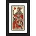 thumbnail image 1 of Gobl, Andreas Benedictus 11x18 Black Ornate Wood Framed with Double Matting Museum Art Print Titled - King of Diamonds (Bauern Hochzeit Deck), 1 of 4