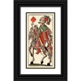 thumbnail image 1 of Gobl, Andreas Benedictus 11x18 Black Ornate Wood Framed with Double Matting Museum Art Print Titled - Knight of Diamonds (Bauern Hochzeit Deck), 1 of 4