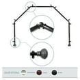 thumbnail image 1 of Goblet 13/16" 5-Sided Bay Window Curtain Rod - Black, 1 of 3