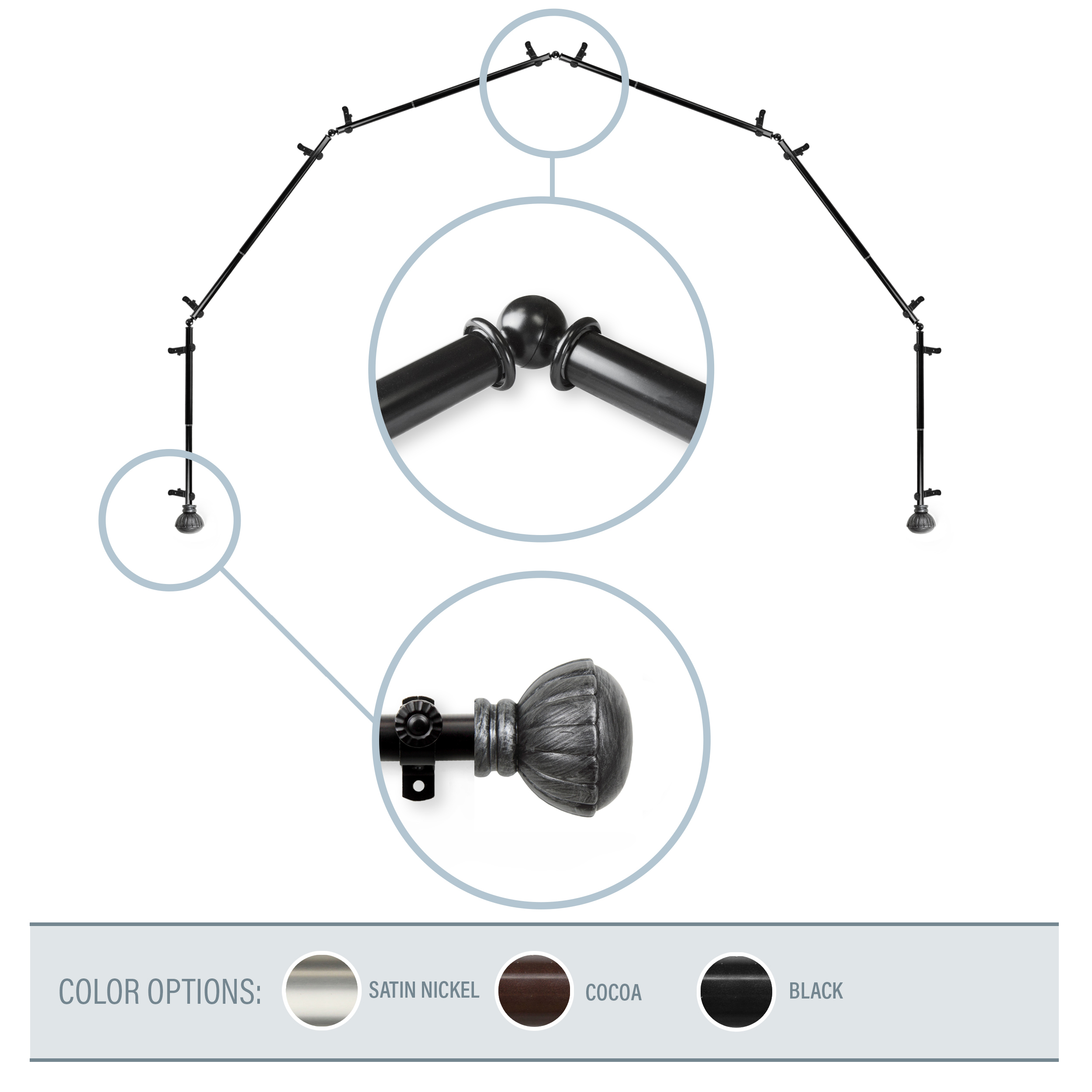 Window Map Rod Goblet 13/16