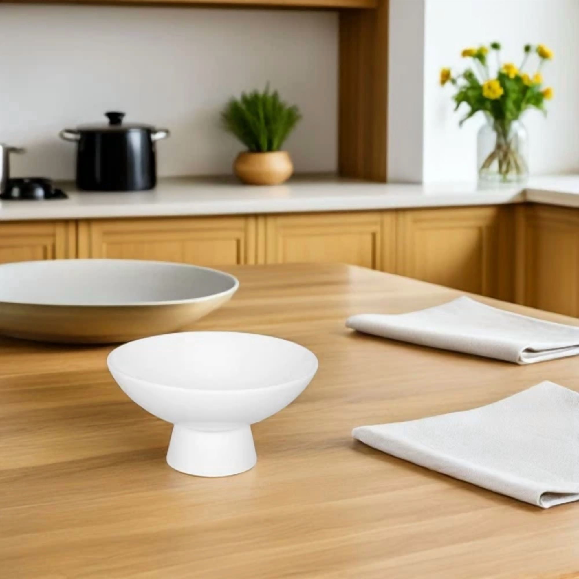 Goblet Aesthetic Fruit Bowl Ceramic Dessert Baby Bowls For Kitchen
