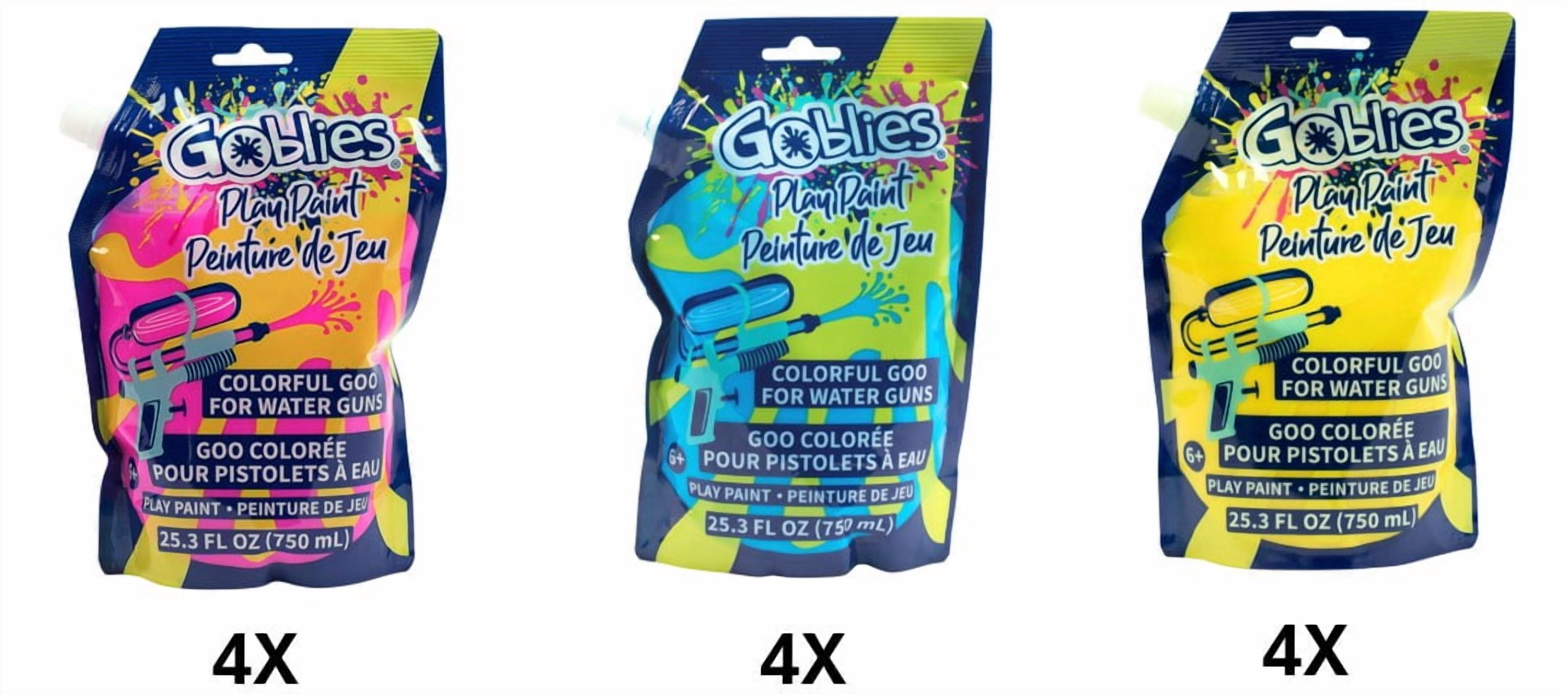 Goblies Play Paint for Water Guns - Party Pack 12pk Green, Pink, Yellow