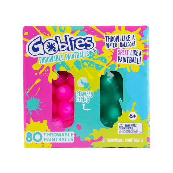 Goblies Throwable Paintball Dual Pack | 80 Count | Outdoor Play