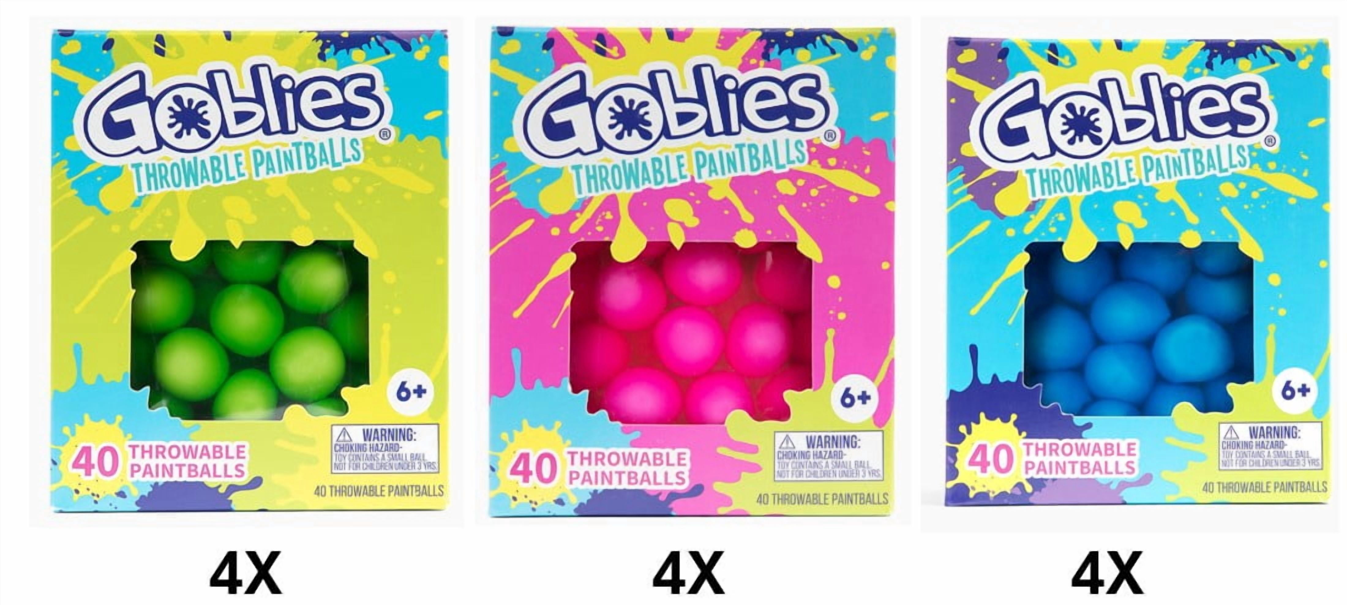 Goblies Throwable Paintball Party Pack for Summer Fun, Includes Storage Bag, 480 ct