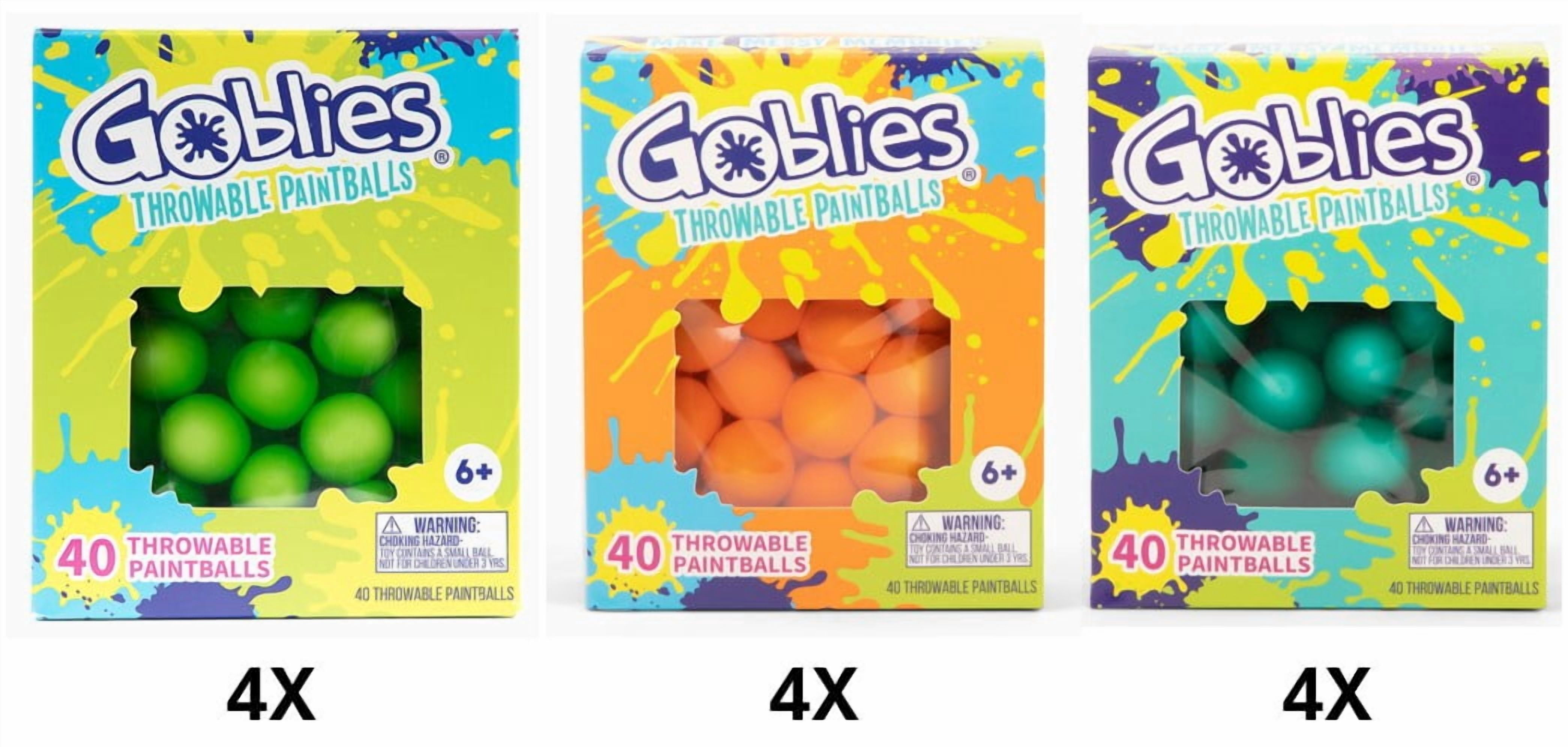 Goblies Throwable Paintball Party Pack 480ct for Summer Fun Activities
