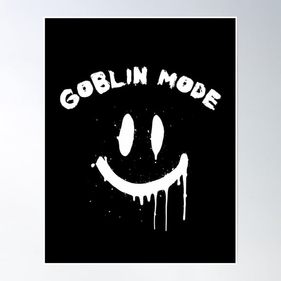 Goblin Mode: Sinister Smile Poster Wall Art, Modern Wall Decor, 8x12 UNFRAMED
