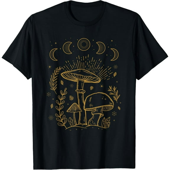 Goblincore Aesthetic Dark Academia Cottagecore Mushroom Short Sleeve T-Shirt