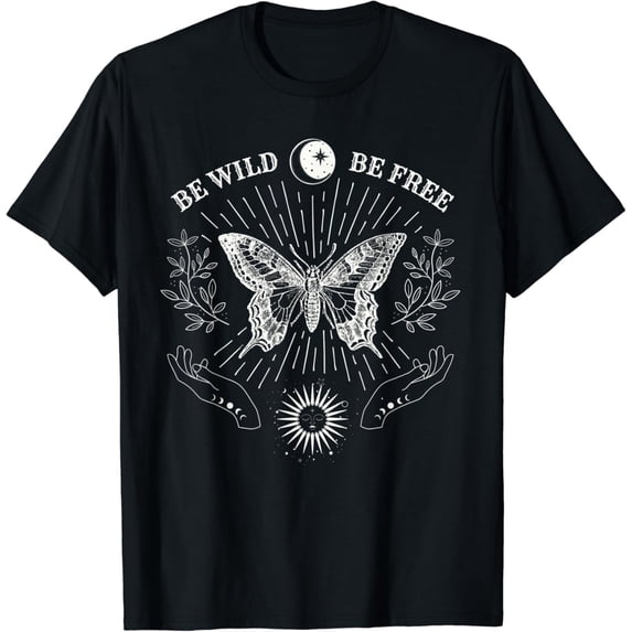 Goblincore Aesthetic Dark Academia Mystical Witchy Butterfly T Shirt ...
