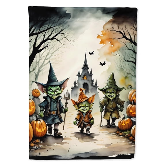 Goblins Spooky Halloween Garden Flag 11.25 in x 15.5 in