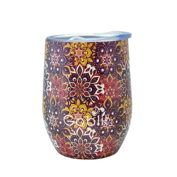 Goblit Blooming Hibiscus Wine Tumbler 12 oz