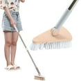 Gobwell Clearance Deal! Triangular Floor Brush Long Handle Hard Brush