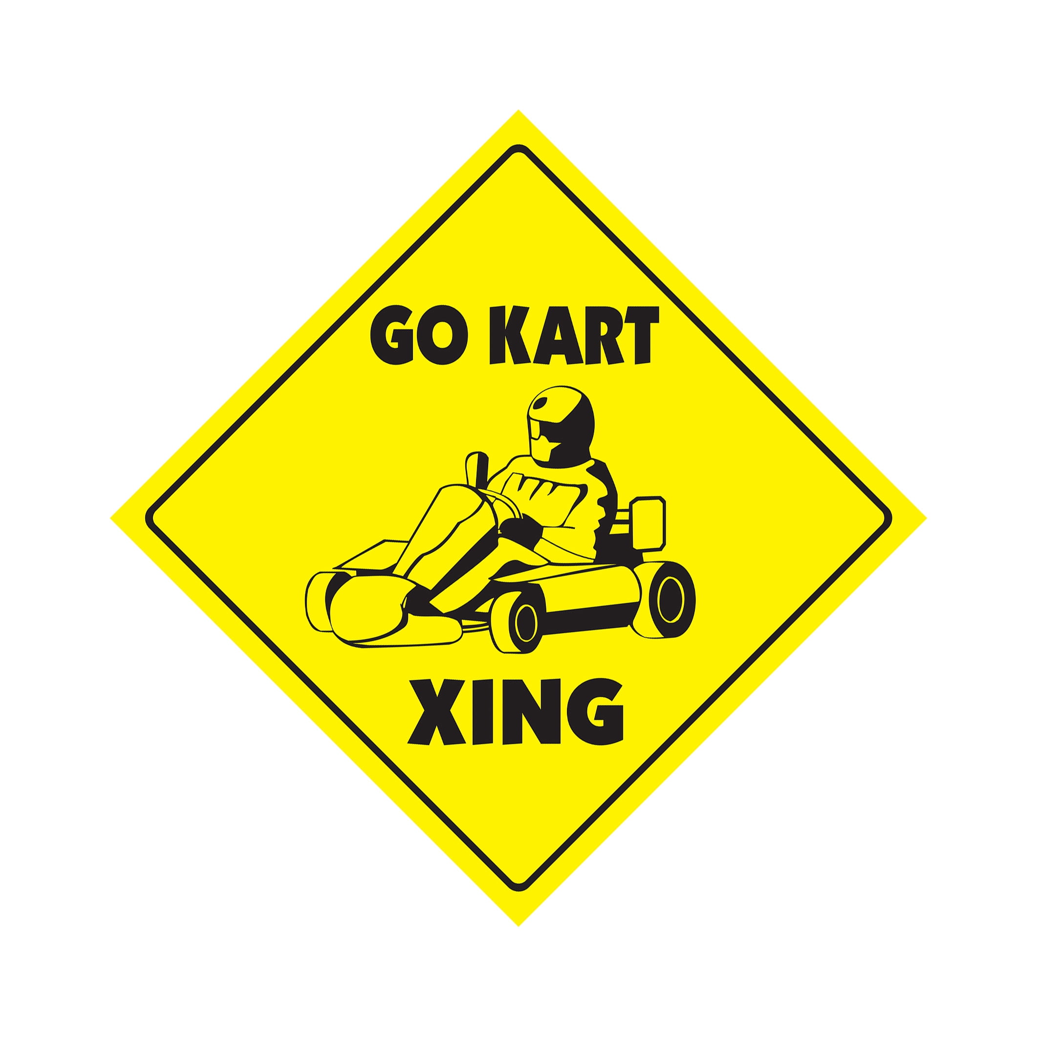 Gocart Crossing Decal Zone Xing | Indoor/Outdoor | 10