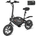 thumbnail image 1 of Gocio 14" Foldable Electric Bike, 375Wh 48V Electric Bicycles for Adults Women Teens, Peak 500W City Commuter Cruiser Ebikes, LED Display, E bike One-Piece Tire with 5 Riding Modes UL2849 Certified, 1 of 12