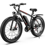 Gocio 26" 4.0 Fat Tire Electric Bike for Adults, 500W Motor, 48V 13Ah Battery, Lightweight Aluminum Alloy Frame, Max 22Mph Electric Mountain Bike Beach Snow Ebike for Men, Professional 7-Speed UL2849