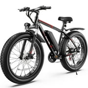 Gocio 26" 4.0 Fat Tire Electric Bike for Adults, 750W Motor, 48V 13Ah Battery, Lightweight Aluminum Alloy Frame, Max 22Mph Electric Mountain Bike Beach Snow Ebike for Men, 7-Speed UL2849 Certified