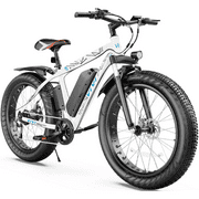 Gocio 26" 4.0 Fat Tire Electric Bike for Adults, 500W Adults E Bike, 48V 13Ah Removable Battery, LCD Meter, Professional 7-Speed, Electric Mountain Bicycle Beach Bike Snow Bike Ebike for Men, UL2849