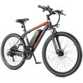thumbnail image 1 of 26" Electric Bike, 500W Electric Bike for Adults Max19.8Mph Electric Mountain Bicycle, Lockable Suspension Fork, 374.4Wh 48V Battery UL2849 Certified, 7-Speed Commuter E-Bikes, 1 of 7