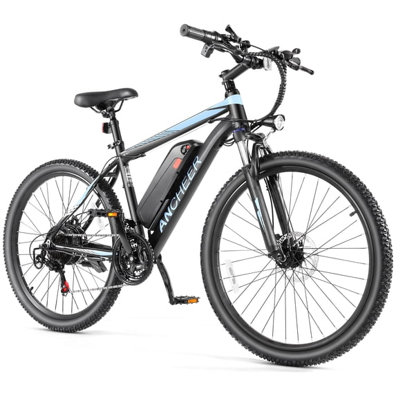 26" Electric Bike, 500W Electric Bike for Adults Max19.8Mph Electric Mountain Bicycle, Lockable Suspension Fork, 374.4Wh 48V Battery UL2849 Certified, 7-Speed Commuter E-Bikes
