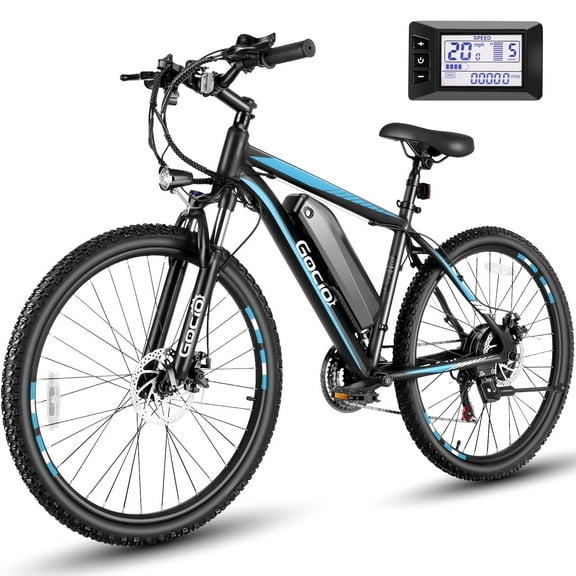 Gocio 26" Electric Mountain Bike for Adults, 750W Peak Motor, 19.8MPH, 48V 7.8Ah (374Wh) Removable Battery, Shimano 7-Speed Ebike, UL2849 Certified