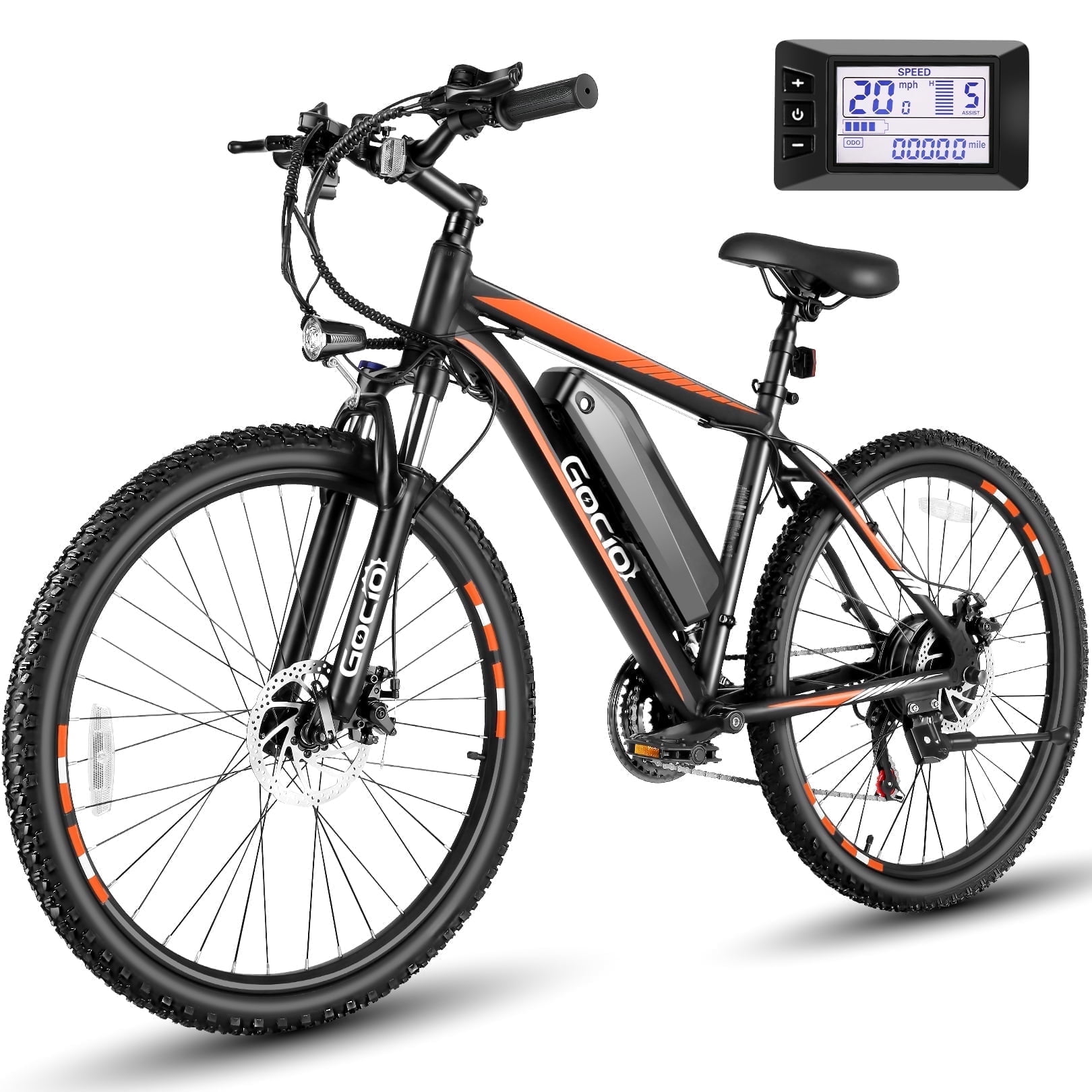 Gocio UL2849 Certified 26" Electric Bike for Adults, 750W Peak Motor, 48V 7.8Ah Battery, 20MPH Max Speed, Off-Road Mountain E-bike