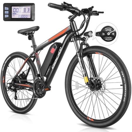 Gocio Electric Bike for Adults, 27.5" E-Mountain Bike, Lockable Suspension Fork, 750W Peak Power Motor, 48V/10.4AH, 19.8 MPH, 21 Speed, UL 2849