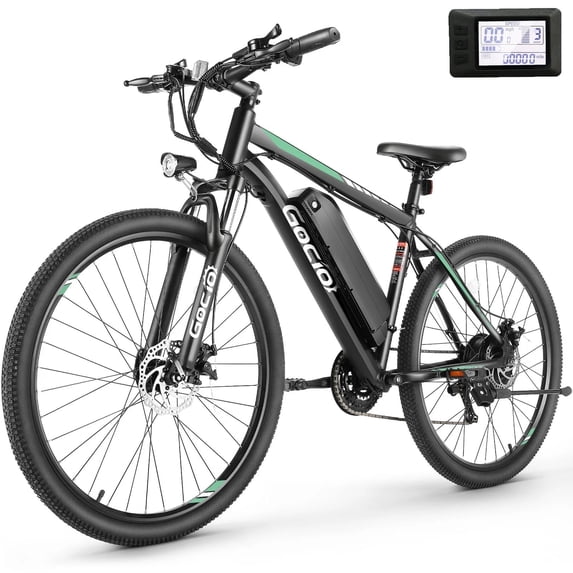 Gocio 27.5" Electric Mountain Bike 500W E-Bike with 48V 10.4Ah Battery, 19.8MPH Long Range Electric Bicycles with Aluminum, Lockable Front Fork Suspension, LCD Mountain E Bike for Adults, UL2849