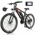 thumbnail image 1 of Gocio 500W 26" Electric Bike, 2.1" Electric Mountain Bike for Adults, 499Wh 48V 10.4Ah Battery 19.8MPH 3H Fast Charge Ebike, LCD Display, Lockable Suspension Fork, Shimano 21 Speed UL2849 Certified, 1 of 9