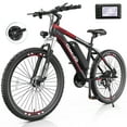 thumbnail image 1 of Gocio 500W 26" Electric Bike, 2.1" Electric Mountain Bike for Adults, 499Wh 48V 10.4Ah Battery 19.8MPH 3H Fast Charge Ebike, LCD Display, Lockable Suspension Fork, Shimano 21 Speed UL2849 Certified, 1 of 9