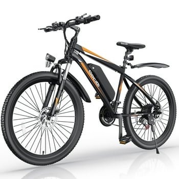 Gocio 500W Electric Bike 26" Electric Bicycle for Adults with Cruise Control System Ebike, Mountain Bike with Removable 48V 375Wh Lithium-Ion Battery, 21 Speed E Bicycle for Man Woman UL2849