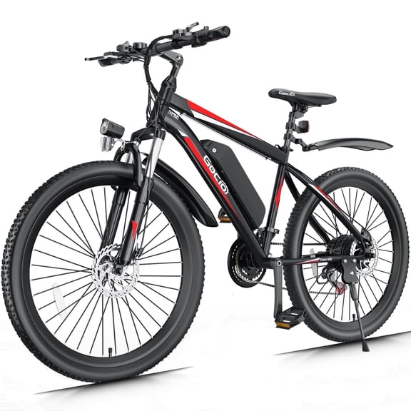 Gocio Peak 750W Electric Bike 26" Electric Bicycle for Adults Max 19.8mph Cruise Control System Ebike, 48V 375Wh Mountain Bike, 21 Speed for Man Woman UL2849 Certified