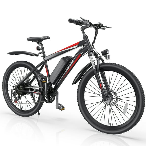 Gocio 500W Electric Bike for Adults, 26" Mountain Electric Bicycle with 5 Riding Modes Ebike, 48V 7.8Ah Battery, 21 Speed, 19.8 mph Aluminum Alloy Electric Commuter Bike UL2849, Ebike for Man