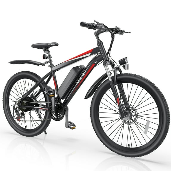 Gocio 500W Electric Bike for Adults, 26" Mountain Electric Bicycle with 5 Riding Modes Ebike, 48V 7.8Ah Battery, 21 Speed, 19.8 mph Aluminum Alloy Electric Commuter Bike UL2849, Ebike for Man