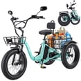 thumbnail image 1 of Gocio Peak 1000W Electric Tricycle, 20" x 4.0 Fat Tire Foldable Electric Tricycle, 48V 18AH Large-Capacity Battery E Trikes,7 Speed 3-Wheel Electric Bike for Adults UL2849 Certified, 1 of 11