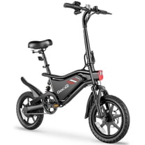 Gocio Adult Foldable Electric Bicycle, 14" Ebike With 550W Peak Power Motor, 48V 7.8Ah Lithium Battery, LCD Display, Urban Commuter Electric Bike For Woman UL2849 Certified