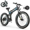 thumbnail image 1 of Gocio Ebike 750W Peak, 26"x4" Fat Tire Electric Bike, Full Suspensions, 48V 10.4Ah Foldable Electric Bikes Adult, LCD, 21 Speed, Electric Mountain Bike UL2849 Certified, 1 of 10