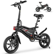 Gocio Ebikes 14"×2.1" Foldable Electric Bicycle for Adults, 550W Peak Commuter E-Bike, 48V 7.8Ah Battery, LCD Dispaly, Electric Bike Small Tire City Ebikes for Women UL2849 Certified