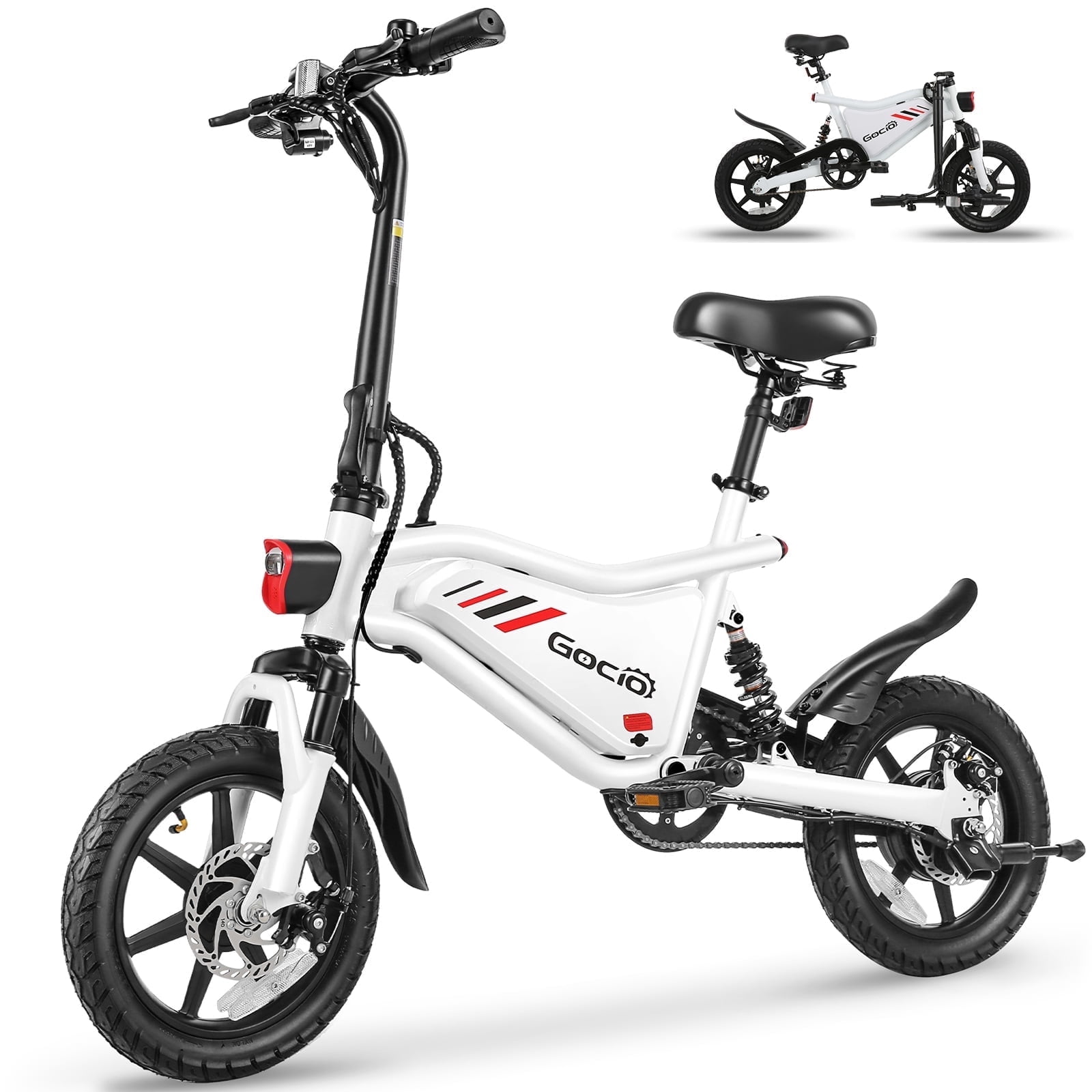 Curated visual reference: Electric Bike For Small Adults Reference: Gocio Ebikes 14 2 1 Foldable Electric Bicycle For Adults