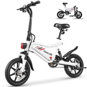 Gocio Ebikes 14 2.1 Foldable Electric Bicycle for Adults, 550W Peak Commuter E-Bike, 48V 7.8Ah Battery, LCD Dispaly, Electric Bike Small Tire City Ebikes for Women UL2849 Certified