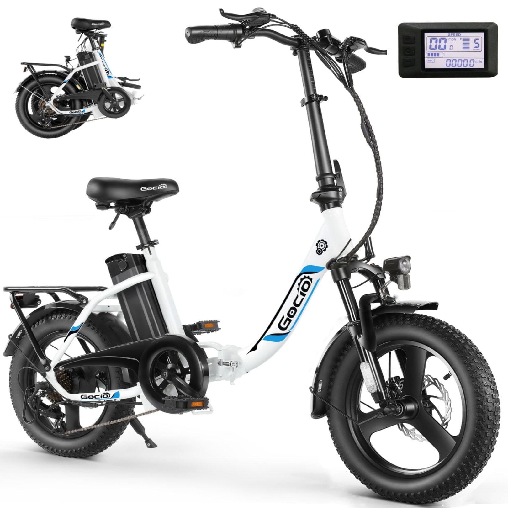 Gocio Electric Bike Fat Tire Foldable Ebike, 48V Egypt Ubuy