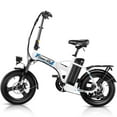 thumbnail image 1 of Gocio Peak 750W Electric Bike, 16" x 3.0 One-Piece Fat Tire Foldable Electric Bicycle for Adults Women, 48V 374.4Wh Removable Battery Ebikes, 20MPH Commuter E Bike for Teenager UL2849 Certified, 1 of 12