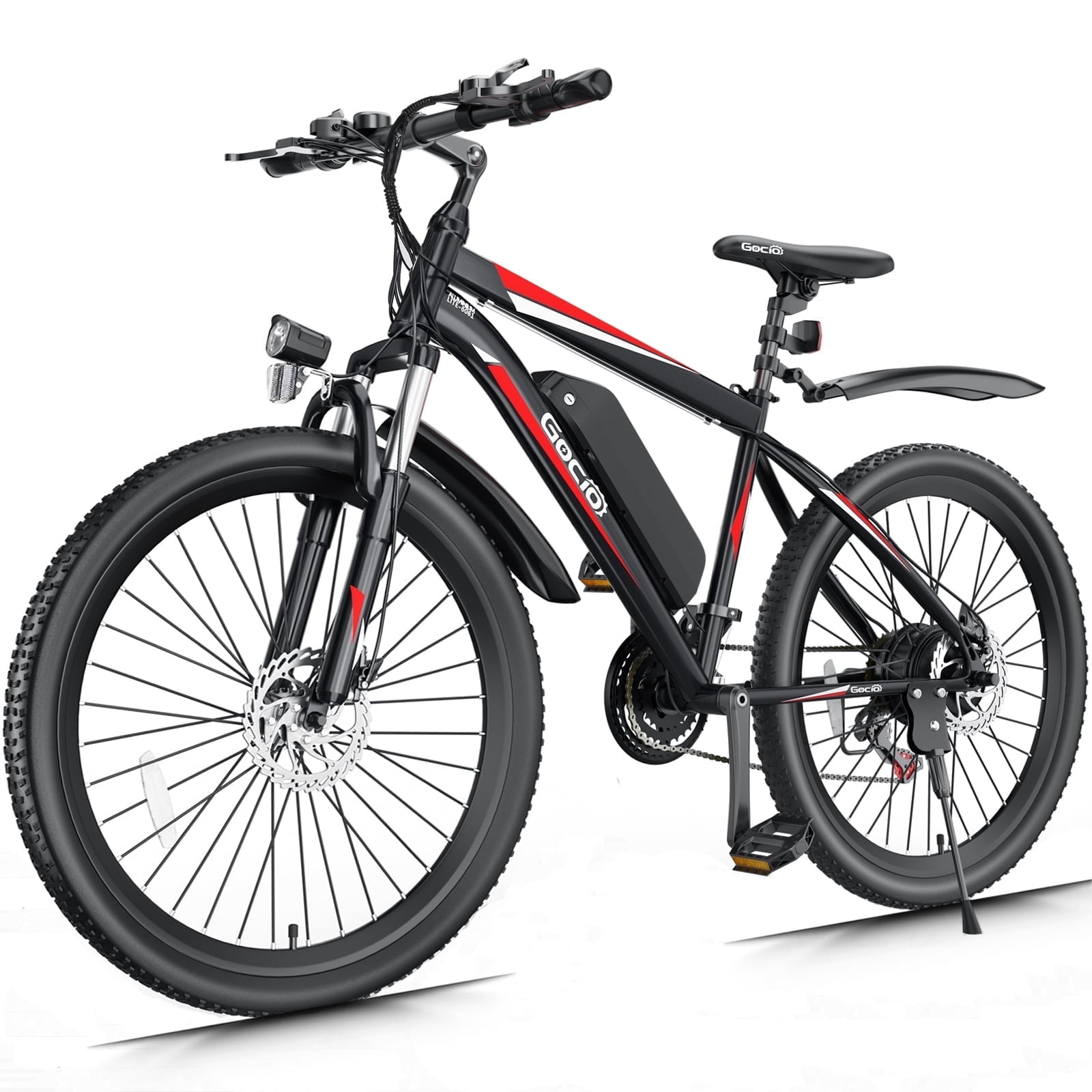 Gocio Peak 749W Electric Bike 26" Electric Bicycle for Adults Max 19.8mph Cruise Control System Ebike, 48V 375Wh Mountain Bike, 21 Speed for Man Woman UL2849 Certified
