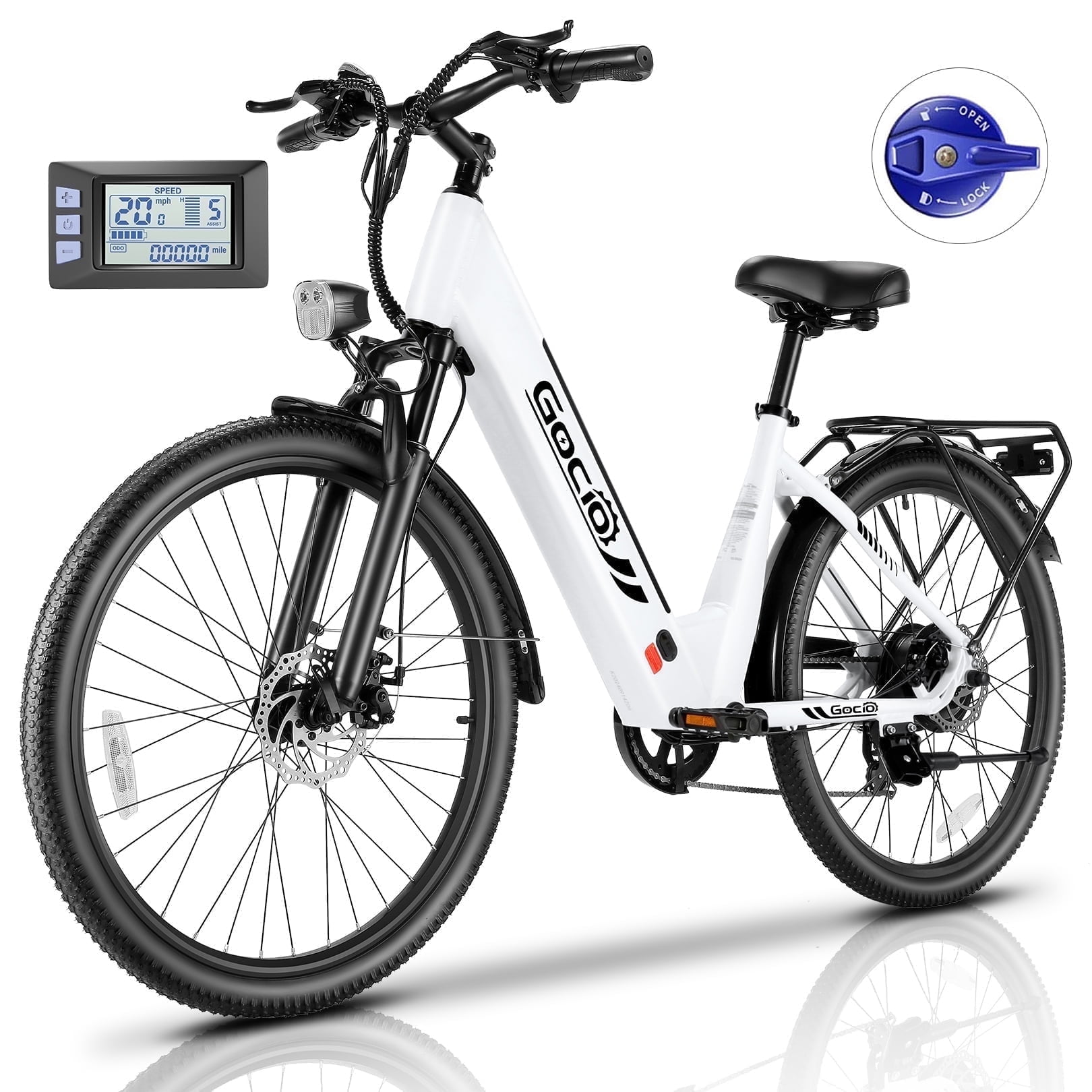  Peak - me Electric Bike Dual Motor Peak 3000W 35MPH Mountain Bike for