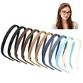 thumbnail image 1 of Gocvo 10Pcs Hair Headbands for Women Non-Slip Plastic Headbands Thin Headbands with Teeth, Daily Hair Accessories Designed for Glasses Wearers, Blue, 1 of 8