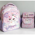 thumbnail image 1 of Gocvo 3pcs Backpack for School, 16" Cat Sequin School Backpack with Lunchbox, Cute Bookbag, 1 of 4