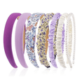 thumbnail image 1 of Gocvo 8Pcs Hair Headbands for Women, Fashion Wide Headbands Multi-style Women Headbands Trendy Hair Accessories, Purple, 1 of 4