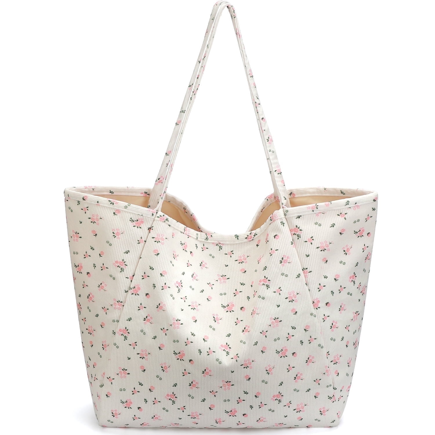 Gocvo Corduroy Tote Bag, Extra Large Tote Bag for Women, Soft and