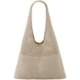 thumbnail image 1 of Gocvo Crochet Bag for Women, Summer Crochet Handbags Boho Bag (Khaki), 1 of 6