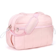 Puffy Bag, Womens Handbags with Wet Pocket, Lightweight Puffy Tote Bag Water Resistant Handbags for Daily Use(Pink)